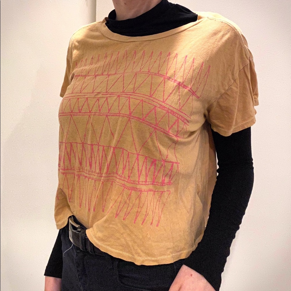 Orange crop top